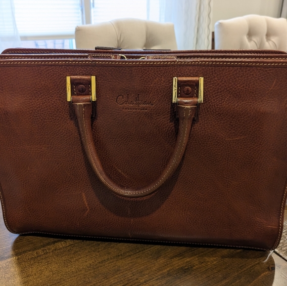 Vintage Leather Cole Haan Briefcase - Picture 2 of 8